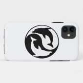 Yin Yang Dolphins iPhone 5G Coque (Dos (Horizontal))