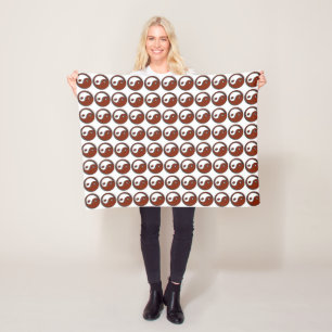 Yin Yang door Shirley Taylor Fleece Deken