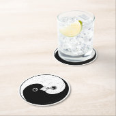 Yin Yang doves papier onderzetter (Insitu)