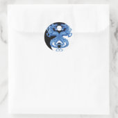 Yin Yang Dragon 2 Ronde Sticker (Tas)