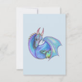 Yin Yang Dragon Baby gepersonaliseerde regenboog o Kaart (Achterkant)