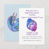 Yin Yang Dragon Baby gepersonaliseerde regenboog o Kaart (Voorkant / Achterkant)