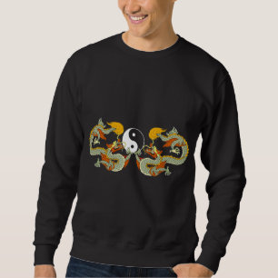 Yin Yang Dragon Black T-Shirt