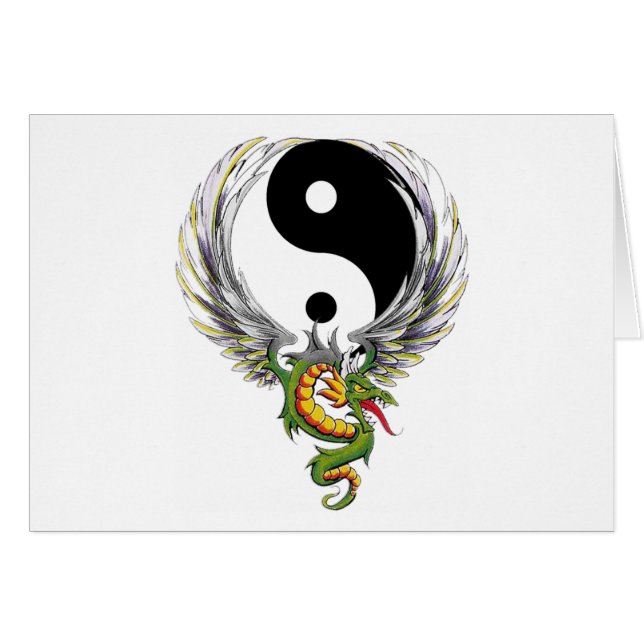 Yin Yang Dragon Gift (Voorkant Horizontaal)