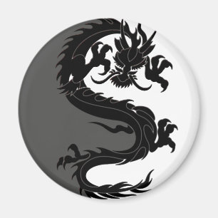 Yin Yang Dragon Magneet