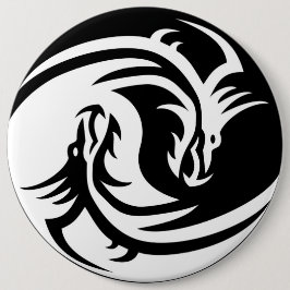 Yin Yang Dragon Ronde Button 6,0 Cm