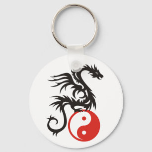 Yin & Yang Dragon Sleutelhanger