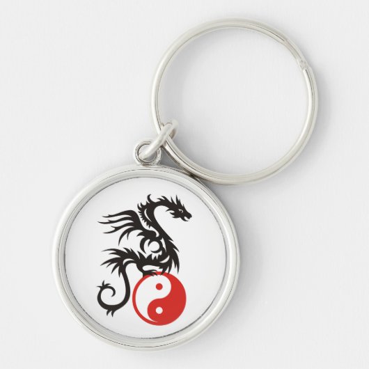 Yin & Yang Dragon Sleutelhanger (Voorkant)