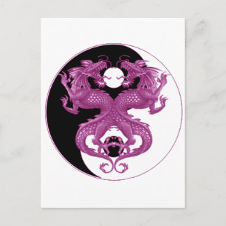 Yin Yang Dragons 6 Briefkaart