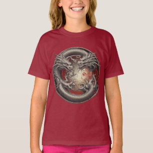 Yin Yang Dragons: balans tussen kracht en geest T-shirt