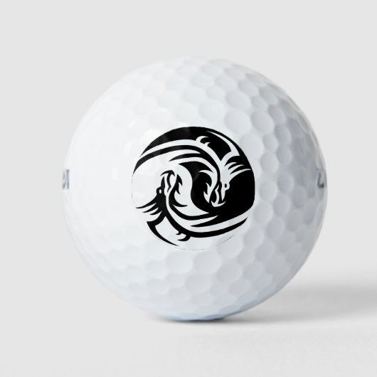yin yang dragons balles de golf (Devant)