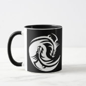 yin yang dragons café tasse (Gauche)