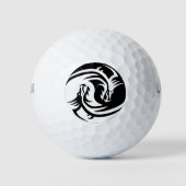 Yin Yang Dragons Golfballen (Voorkant)