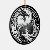 Yin Yang Dragons Keramisch Ornament (Rechts)