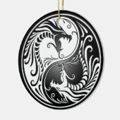 Yin Yang Dragons Keramisch Ornament (Links)