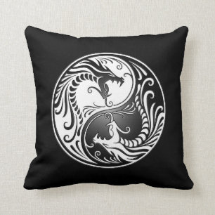 Yin Yang Dragons Kussen
