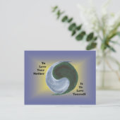 Yin Yang Earth Briefkaart (Staand voorkant)