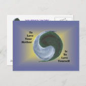 Yin Yang Earth Briefkaart (Voorkant / Achterkant)