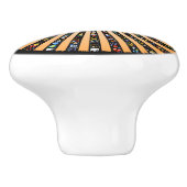 Yin Yang Emoji Keramische Knop (Zijkant)