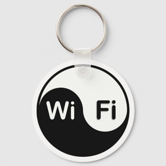 Yin Yang en wi-fi Sleutelhanger (Voorkant)