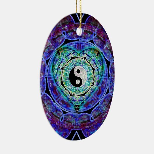 Yin Yang Energy Flow Keramisch Ornament (Rechts)