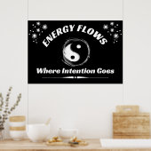 "Yin Yang Energy" Positive Wall art Poster (Cuisine)