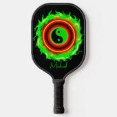 Yin Yang Fire Pickleball Paddle (Voorkant)