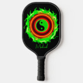 Yin Yang Fire Pickleball Paddle (Achterkant)