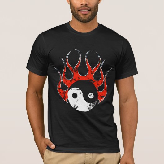 Yin Yang Fire t shirt (Voorkant)