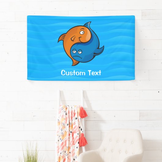 Yin Yang Fish Cartoon Banner (Insitu)