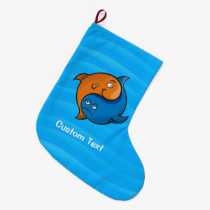 Yin Yang Fish Cartoon Grote Kerstsok