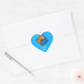 Yin Yang Fish Cartoon Hart Sticker (Envelop)