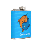 Yin Yang Fish Cartoon Heupfles (Rechts)