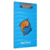 Yin Yang Fish Cartoon Klembord (Rechts)