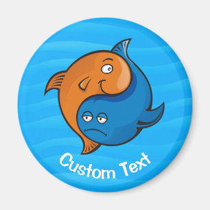 Yin Yang Fish Cartoon Magnet Magneet