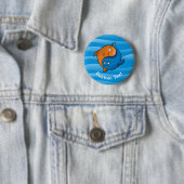 Yin Yang Fish Cartoon Ronde Button 5,7 Cm (In situ)