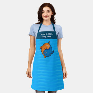 Yin Yang Fish Cartoon Schort