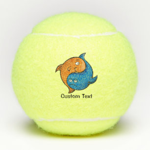 Yin Yang Fish Cartoon Tennisballen