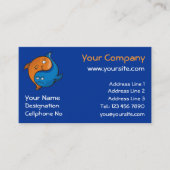 Yin Yang Fish Cartoon Visitekaartje (Voorkant)