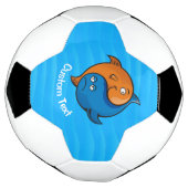 Yin Yang Fish Cartoon Voetbal (Gedraaid)