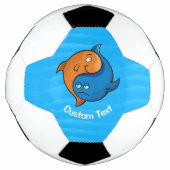 Yin Yang Fish Cartoon Voetbal (Voorkant)