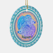 Yin Yang Fish Keramisch Ornament (Rechts)