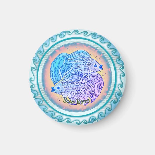 Yin Yang Fish Magneet (Voorkant)