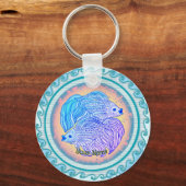 Yin Yang Fish Sleutelhanger (Voorkant)