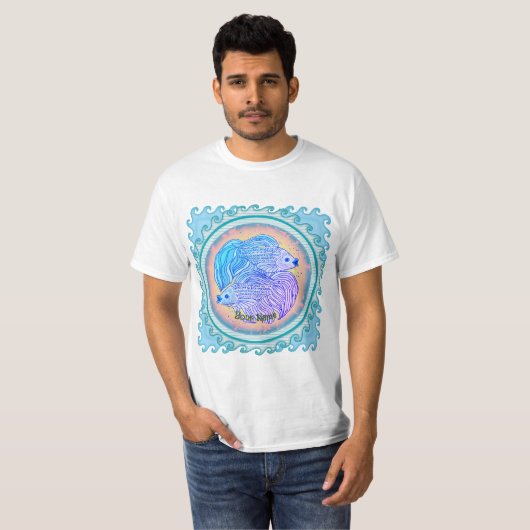 Yin Yang Fish  T-shirt (Voorkant volledig)