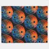 Yin Yang ☯ Fleece Blanket Deken (Voorkant (Horizontaal))