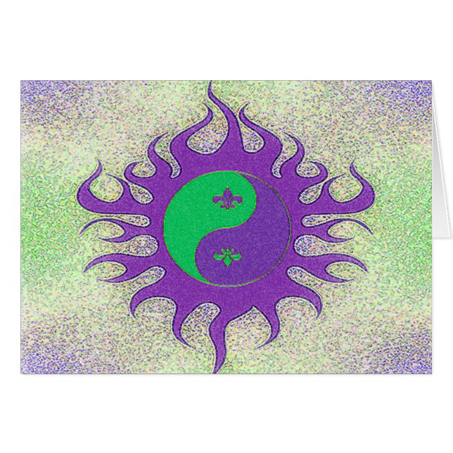 Yin Yang Fleur De Lis (Voorkant Horizontaal)