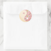 Yin Yang Floral Ronde Sticker (Tas)