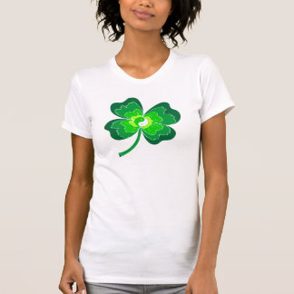 Yin Yang Four Leaf Clover T-shirt