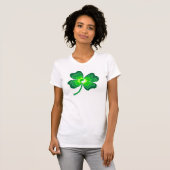 Yin Yang Four Leaf Clover T-shirt (Voorkant volledig)